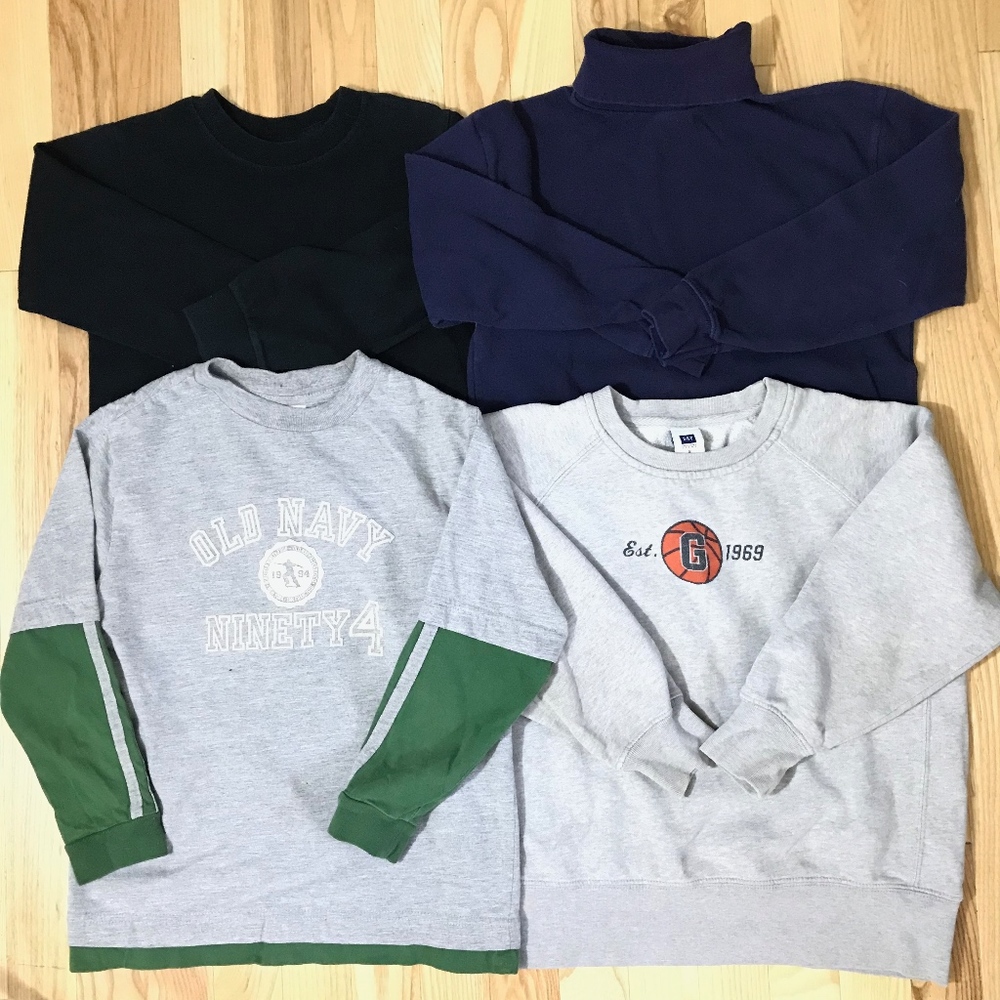 Lot of 7 Boy's LS T-Shirts Assorted Colors